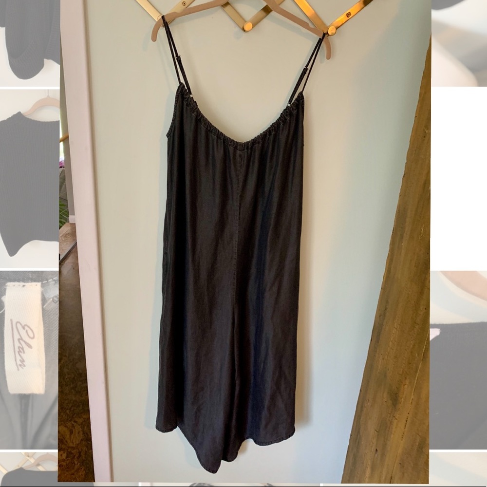 Wide leg romper